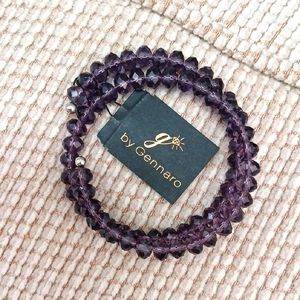 Purple Beaded Bracelet NWT